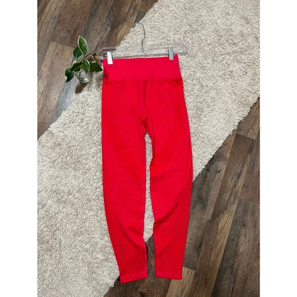 Victoria's Secret PINK Active Seamless Hot Pink Contrast High Waisted Leggings - Picture 1 of 7